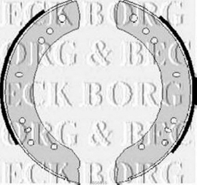 BORG & BECK bbs6016 -  Комплект тормозных колодок